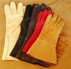 Geier Deerskin Gauntlet Gloves 4" Cuff