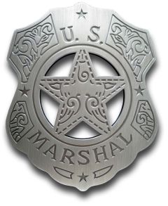 U.S. Marshal Filigree Shield Badge