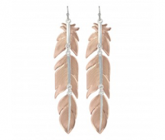 Montana Silversmiths Sunlit Plume Feather Earrings