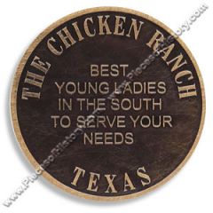 Chicken Ranch "Young Ladies" Texas Brothel Token