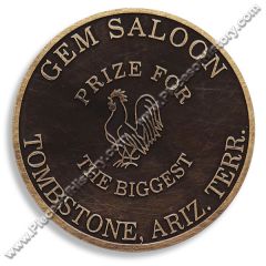 Gem Saloon Tombstone AT Brothel Token