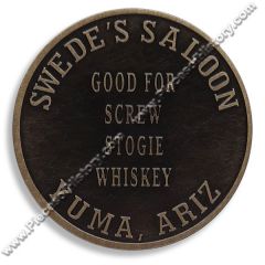 Swede's Saloon Brothel Token