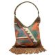 Blazin Roxx Southwestern Fabric Concealed Hobo Women's Western Handbag 