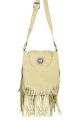 Scully Concho and Fringe Leather Handbag