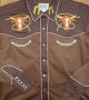 Rockmount Kid's Embroidered 2 Tone Steer Western Shirt