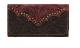 American West Annie's Secret Collection Ladie's Tri-Fold Wallet Chocolate