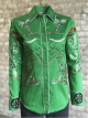Rockmount Women's Porter Wagoner Green Embroidered Western Shirt