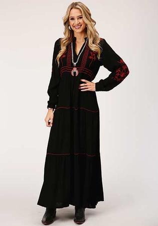 Roper Womens Peasant Dress-xs