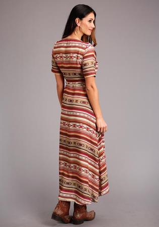 Stetson Women'S Aztec Print Long Dress-xs
