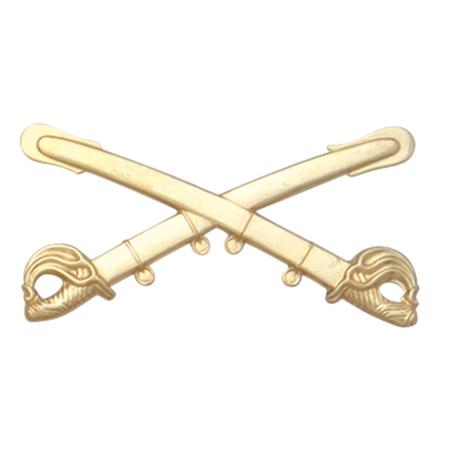 Civil War Kepi Brass Cavalry Insignia
