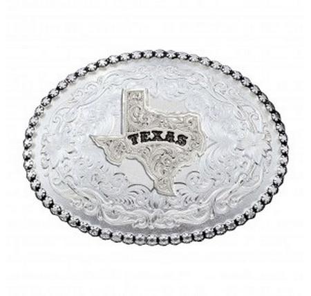 Montana Silversmiths Antiqued Silver 6189 Series Texas State Western Belt Buckle