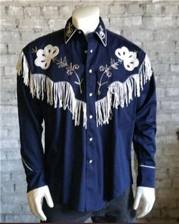 Rockmount Vintage Fringe Embroidered Western Shirt-xl