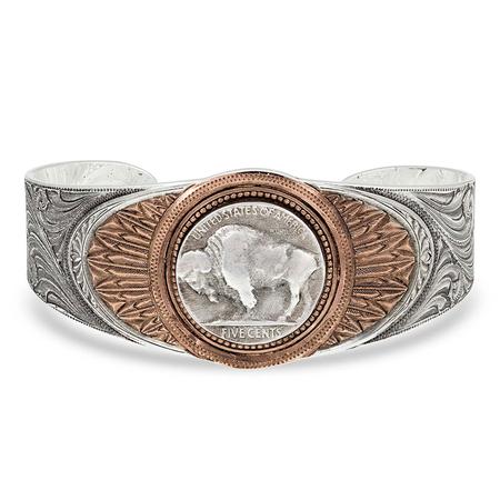 Montana Silversmith Buffalo Feather Cuff Bracelet