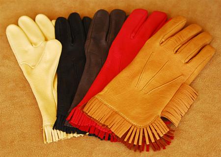 Geier Gloves Deerskin Fringe Gloves-saddle-9