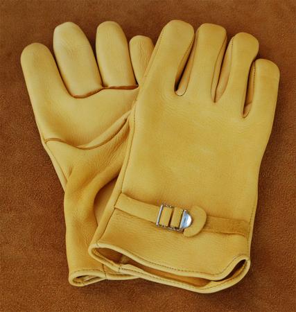 Geier Deerskin Work Gloves With Slide Buckle