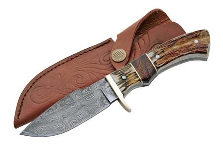 9” Overall Damascus Game Skinner