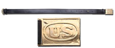 U.s. Belt W/ U.s. Plate Black