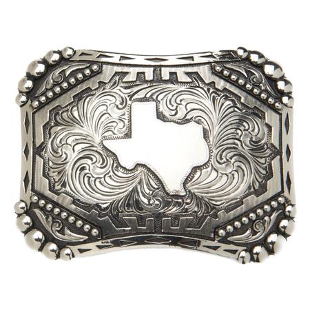 And West “silverton” State Of Texas With Beading Buckle