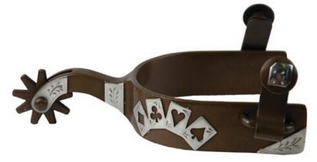 Antique Finish Poker Cards Spur