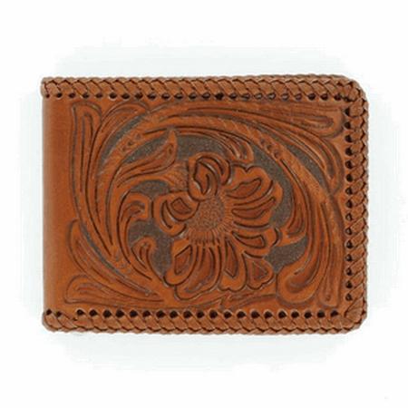 Nocona Tooled Leather Bifold Wallet