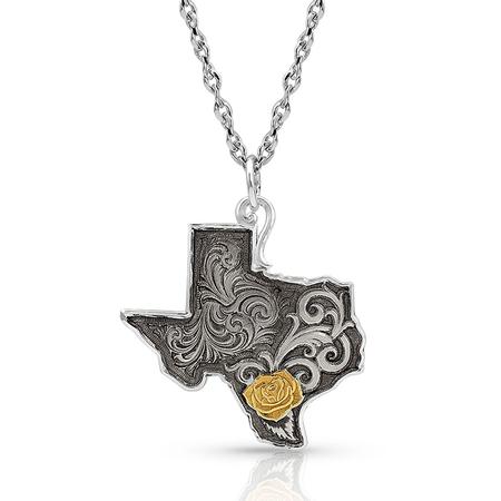 Montana Silversmiths Yellow Rose Of Texas Necklace