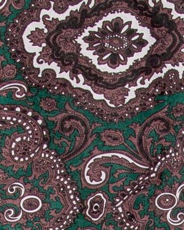 Wyoming Traders Paisley Scarves-green/chocolate