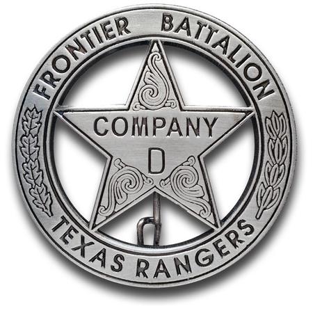 Texas Rangers Co. D Badge