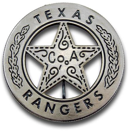 Texas Rangers Peso Badge