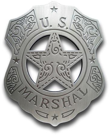 U.s. Marshal Filigree Shield Badge
