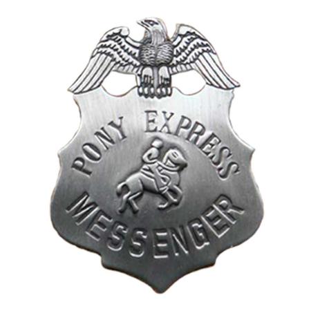 Pony Express Messenger Badge