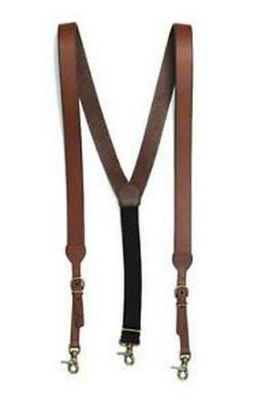 Nocona Western Men'S Gallus Leather Brown Suspenders