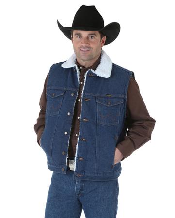 Wrangler Sherpa-lined Denim Vest