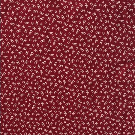 Rockmount Lucky White Horseshoes Western Cotton Bandana