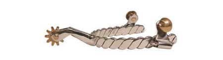 Men'S Twisted Wire Stainless Steel Spurs