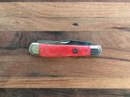 Texas Trapper Red Bone Handle