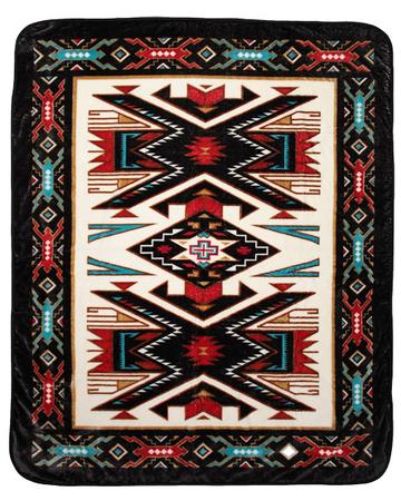 El Paso Saddleblanket El Cid Luxury Plush Queen Size Blanket