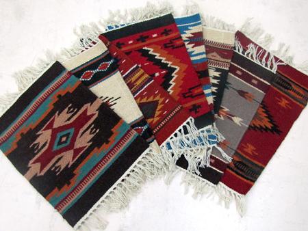 El Paso Saddleblanket Maya Modern Wool Mats/table Rug