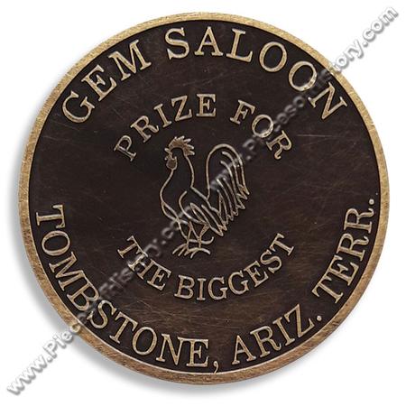 Gem Saloon Tombstone At Brothel Token