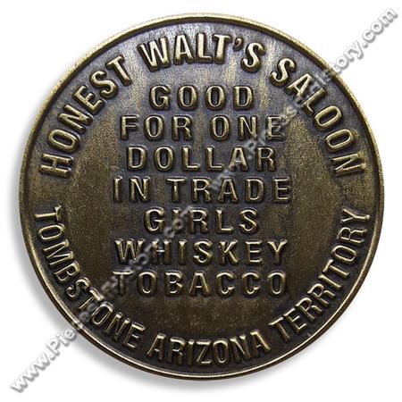 Honest Walt'S Saloon Tombstone At Brothel Token