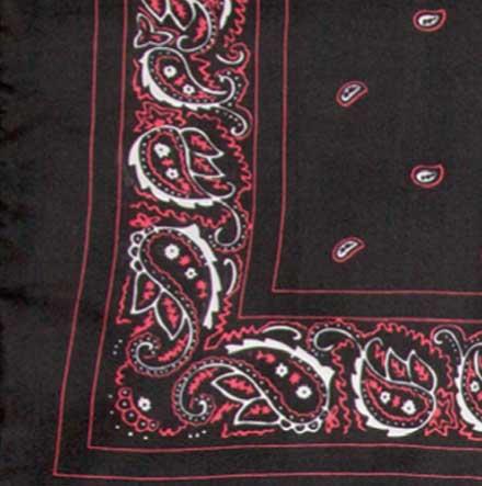 Wyoming Traders Bandana Silk Scarf-black