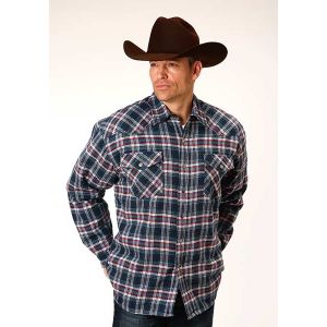 Roper Sherpa Lines Flannel Shirt Jacket